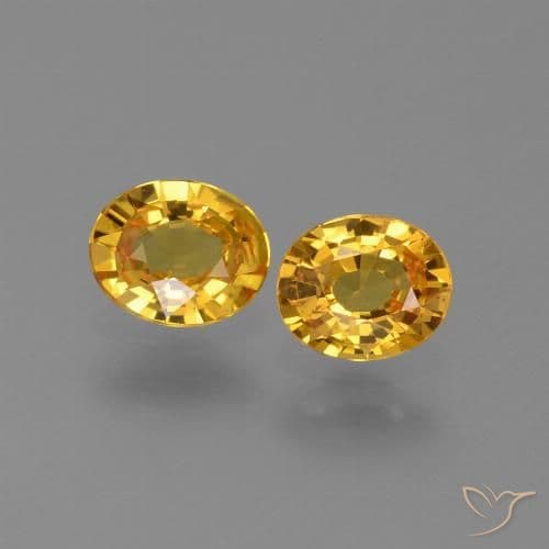 0.72ct Dark Orange-Gold Sapphire, Oval Cut, 5.8x4.7 mm