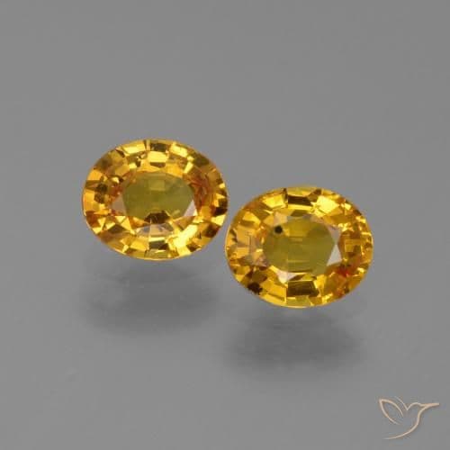 1.49ct Natural Dark Golden Sapphire, Oval Cut, 5.9x4.9 mm