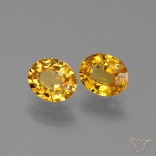 1.49ct Natural Dark Golden Sapphire, Oval Cut, 5.9x4.9 mm
