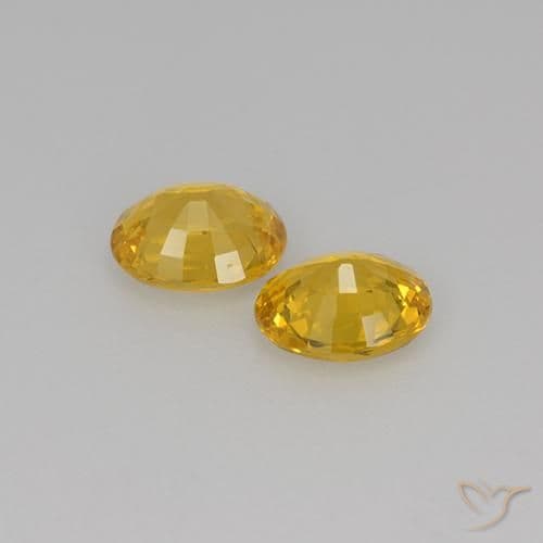 1.38ct Natural Golden Sapphire, Oval Cut, 5.9x4.9 mm