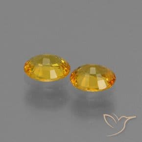 1.42ct Natural Golden Sapphire, Oval Cut, 5.9x4.8 mm