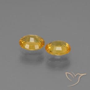 1.44ct Deep Golden Orange Sapphire, Oval Cut, 6x4.9 mm