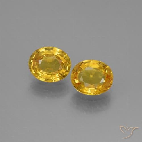 1.51ct Natural Golden Sapphire, Oval Cut, 6.1x5.1 mm