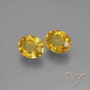 1.51ct Natural Golden Sapphire, Oval Cut, 6.1x5.1 mm