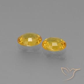 1.51ct Natural Golden Sapphire, Oval Cut, 6.1x5.1 mm