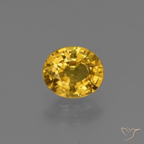 0.73ct Natural Dark Golden Sapphire, Oval Cut, 5.7x4.8 mm