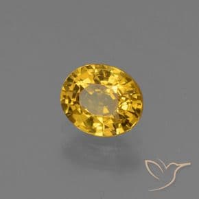 0.73ct Natural Dark Golden Sapphire, Oval Cut, 5.7x4.8 mm