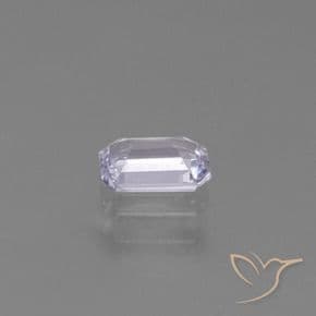 0.57ct Very Light Violet Sapphire, Emerald Cut, 5.7x3.9 mm