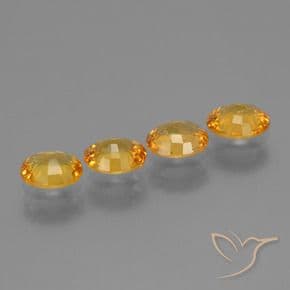 2.74ct Natural Deep Golden Orange Sapphire, Oval Cut, 6x5 mm