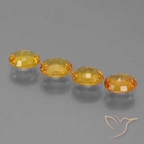 3.06ct Dark Orange-Gold Sapphire, Oval Cut, 6.2x5.1 mm