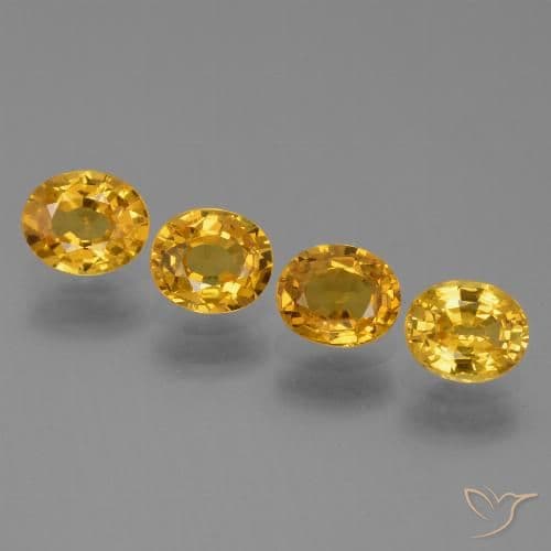 2.78ct Dark Orange-Gold Sapphire, Oval Cut, 5.7x4.7 mm