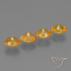 2.91ct Dark Orange-Gold Sapphire, Oval Cut, 5.8x4.8 mm