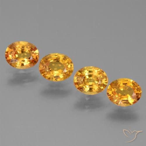 2.82ct Dark Orange-Gold Sapphire, Oval Cut, 5.9x4.8 mm