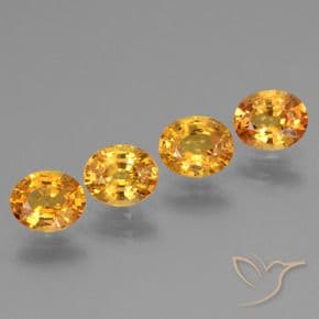 2.82ct Dark Orange-Gold Sapphire, Oval Cut, 5.9x4.8 mm