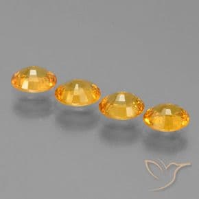 2.82ct Dark Orange-Gold Sapphire, Oval Cut, 5.9x4.8 mm