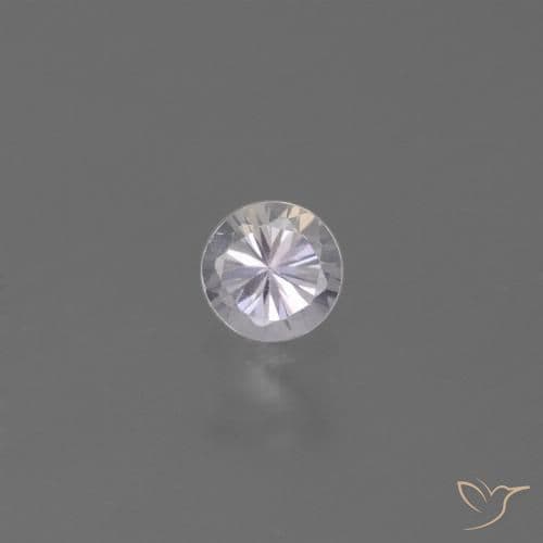 0.34ct Purplish-pink White Sapphire, Round Cut, 4.11 mm