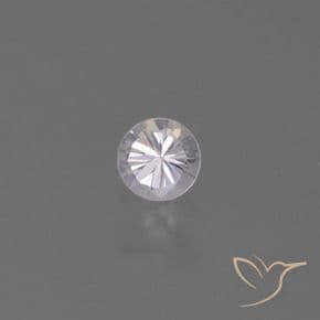 0.34ct Purplish-pink White Sapphire, Round Cut, 4.11 mm