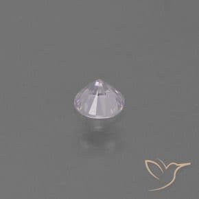 0.34ct Purplish-pink White Sapphire, Round Cut, 4.11 mm