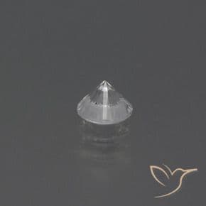 0.46ct Natural White Sapphire, Round Cut, 4.46 mm