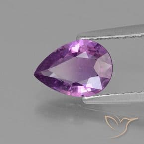 1.42ct Medium Violet Sapphire, Pear Shape, 8.8x6.3 mm