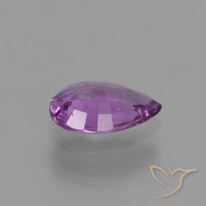 1.42ct Medium Violet Sapphire, Pear Shape, 8.8x6.3 mm