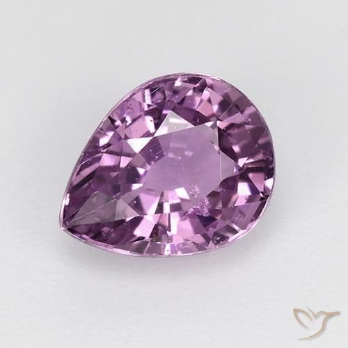 1.26ct Intense Mauve Sapphire, Pear Shape, 7.1x5.7 mm