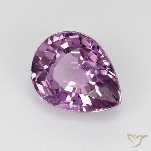 1.26ct Intense Mauve Sapphire, Pear Shape, 7.1x5.7 mm