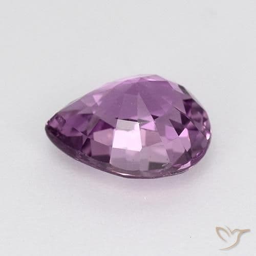 1.26ct Intense Mauve Sapphire, Pear Shape, 7.1x5.7 mm