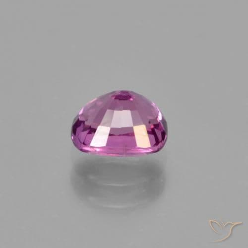 1.34ct Intense Pinkish Purple Sapphire, Cushion Cut, 6.5x5.3 mm