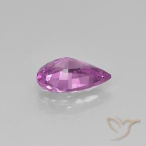 1.06ct Medium Purple Sapphire, Pear Shape, 8.2x5.6 mm