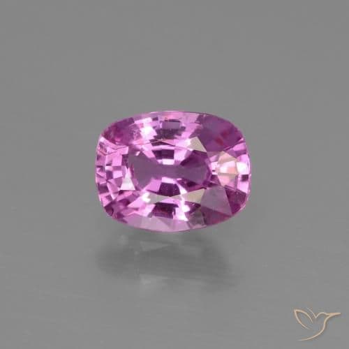 1.03ct Intense Purple Sapphire, Cushion Cut, 6.7x5.2 mm