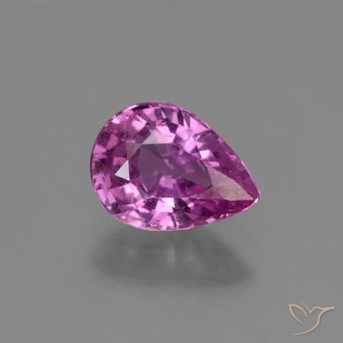 1.20ct Medium-Dark Purple Sapphire, Pear Shape, 7.6x5.6 mm