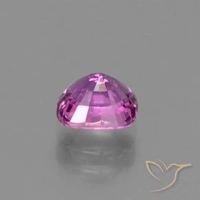 1.22ct Deep Pinkish Purple Sapphire, Cushion Cut, 6.2x5.1 mm