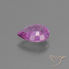 1.32ct Natural Medium Purple Sapphire, Pear Shape, 8x6.3 mm