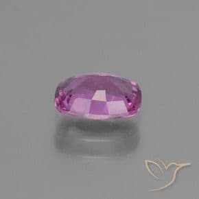 1.35ct Medium Purple Sapphire, Cushion Cut, 7.5x5.6 mm