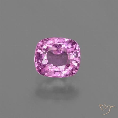 1.22ct Medium-Dark Purple Sapphire, Cushion Cut, 6.4x5.1 mm