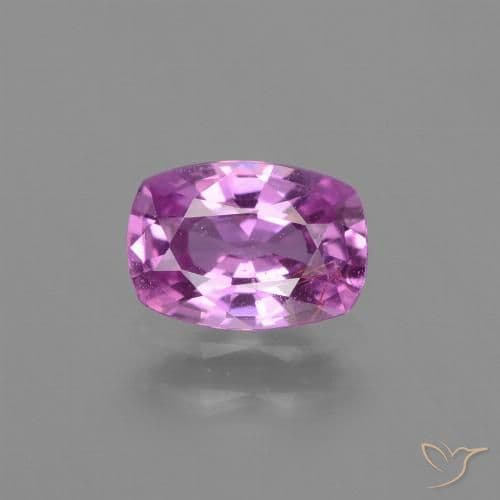 1.22ct Medium-Dark Purple Sapphire, Cushion Cut, 6.4x5.1 mm