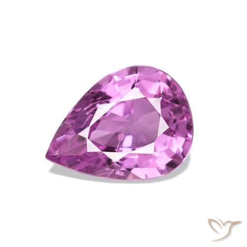 1.19ct Medium Dark-Purple Sapphire, Pear Shape, 7.8x5.8 mm