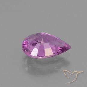 1.48ct Intense Pinkish Purple Sapphire, Pear Shape, 8.5x6.3 mm