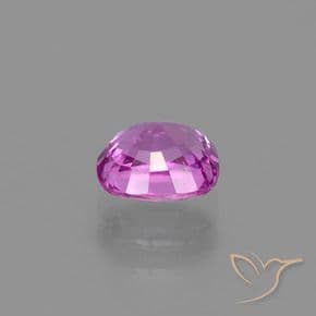 1.08ct Pinkish Purple Sapphire, Cushion Cut, 5.9x5.3 mm