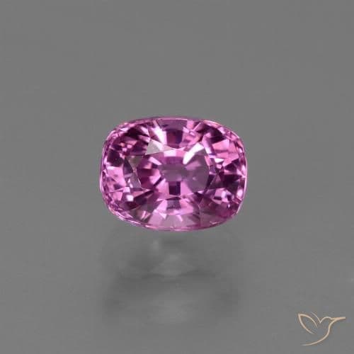 1.40ct Pinkish Purple Sapphire, Cushion Cut, 6.7x5.2 mm