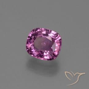 1.19ct Intense Pinkish Purple Sapphire, Cushion Cut, 6.4x5.6 mm