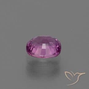1.19ct Intense Pinkish Purple Sapphire, Cushion Cut, 6.4x5.6 mm
