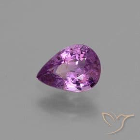 1.03ct Violet Purple Sapphire, Pear Shape, 7.6x5.5 mm