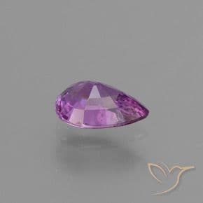 1.03ct Violet Purple Sapphire, Pear Shape, 7.6x5.5 mm