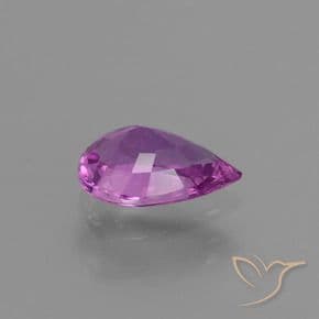 1.23ct Intense Pinkish Purple Sapphire, Pear Shape, 8.4x5.6 mm