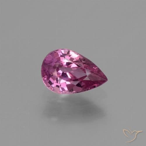1.07ct Natural Reddish Purple Sapphire, Pear Shape, 7.5x5 mm
