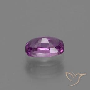 1.14ct Medium-Dark Purple Sapphire, Cushion Cut, 7.1x4.8 mm