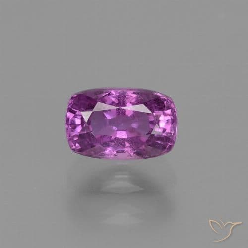 1.41ct Medium-Dark Purple Sapphire, Cushion Cut, 7.1x4.6 mm