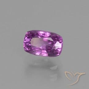 1.41ct Medium-Dark Purple Sapphire, Cushion Cut, 7.1x4.6 mm